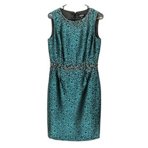 Green cocktail dress